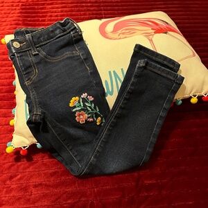 Embroidered Blue Jumping Beans Girl Jeans Size 6